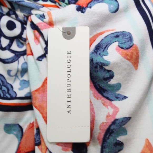 NWT By Anthropologie Tiled Midi Skirt Twisted Front Slit Hem Size Small H13703 - Picture 8 of 12